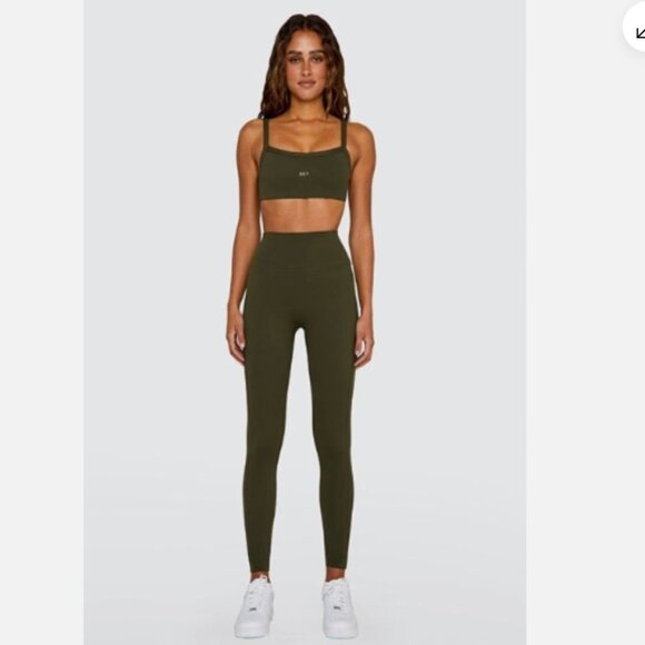 SET ACTIVE SPORTBODY LEGGINGS IN ALPINE GREEN SIZE M - Picture 2 of 6